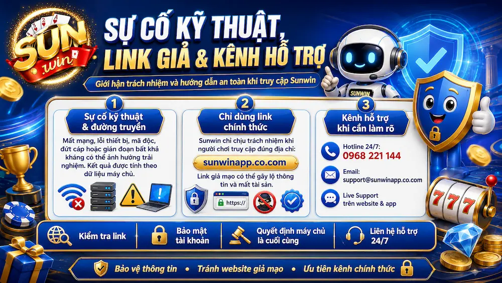 Miễn Trừ Trách Nhiệm Về Sự Cố Kỹ Thuật Và Đường Truyền